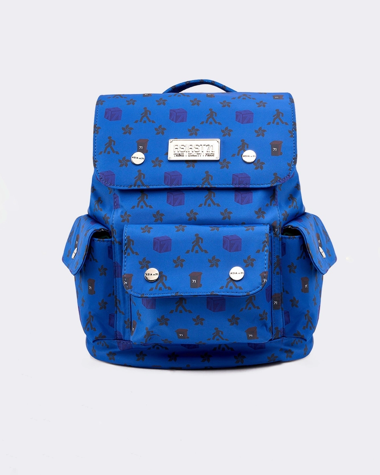 NYLON SMALL BLUE BACKPACK